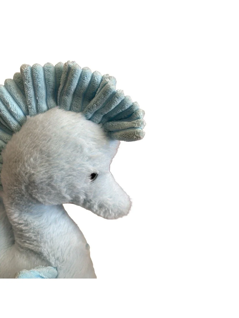Bear Factory 2001 Blue Seahorse Stuffy Made W/ Recycled Fabrics Stuffed Animal